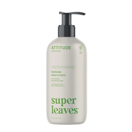 Attitude Super Leaves Olive Hand Soap 16 Fl. Oz - Nourish and Clean Your Hands Naturally