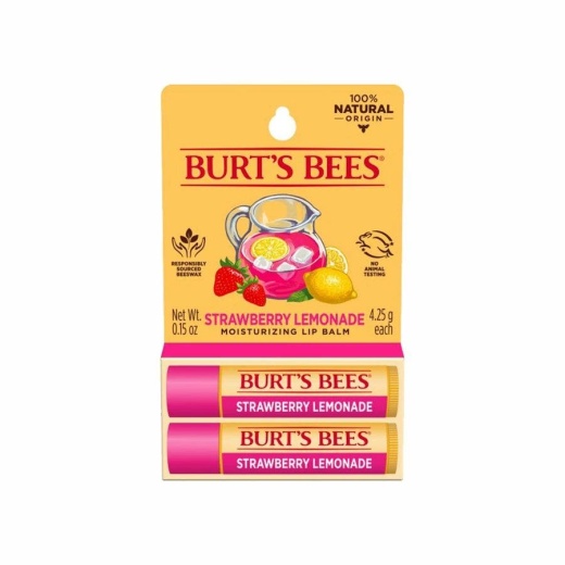 Burt's Bees Strawberry Lemonade Lip Balm - 2 Tubes (0.15 Oz)
