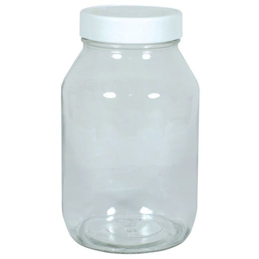 Frontier Curved-Shoulder Jar With Lid 32 Oz