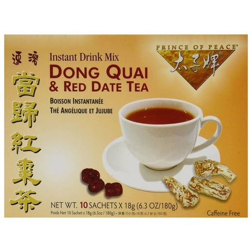 Prince Of Peace Dong Quai & Red Date Instant Tea - 10 Tea Bags