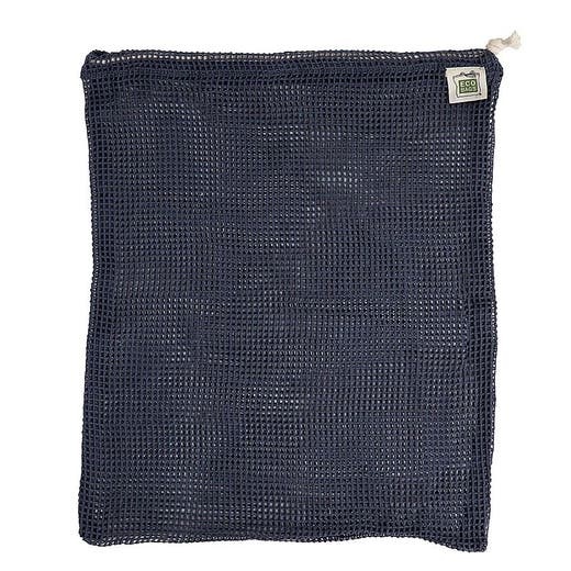 Ecobags Storm Blue Drawstring Net Reusable Bags 12 X 15
