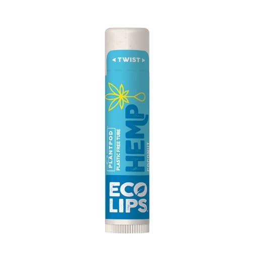 Eco Lips Coconut Organic Hemp Plant Pod Lip Balm 0.15 Oz