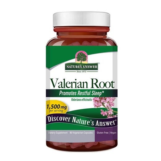 Nature's Answer Organic Valerian Root - 90 Gelatin Capsules for Tranquil Sleep