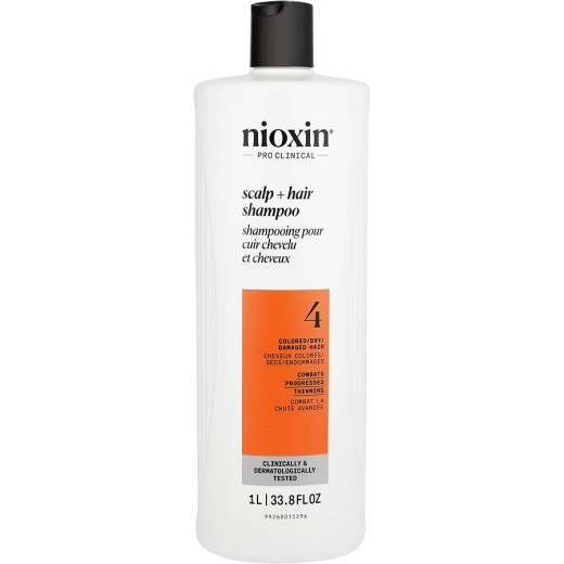Nioxin System 4 Cleanser for Fine, Chemically Enhanced, Noticeably Thinning Hair