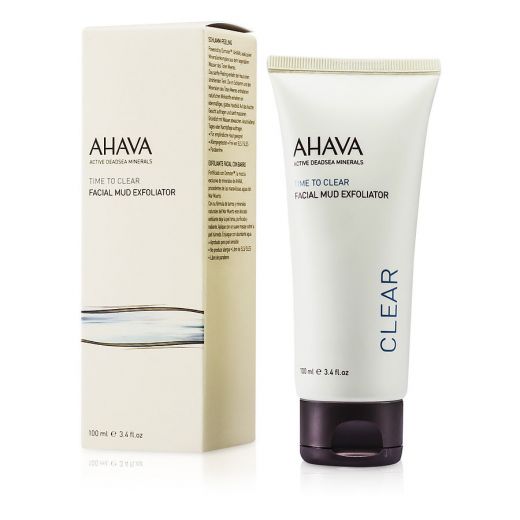 Ahava Time To Clear Facial Mud Exfoliator - 100ml/3.4oz