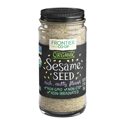 Frontier Co-Op Hulled Sesame Seed, Whole, Organic 2.29 Oz