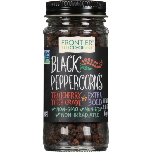 Frontier Co-Op Black Peppercorns 1.86 Oz