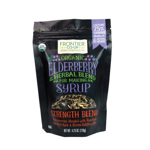 Frontier Co-Op Elderberry & Herb Blend For Syrup — Strength Blend, Organic 4.23 Oz