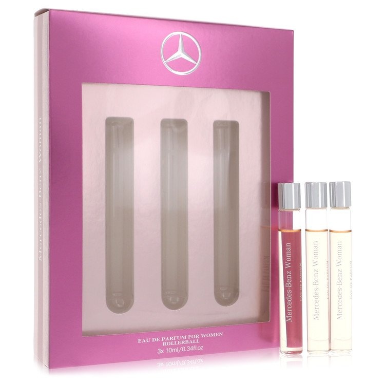 Mercedes Benz Perfume By Mercedes Benz Gift Set - 3 X .34 Oz Eau De Parfum Rollerballs