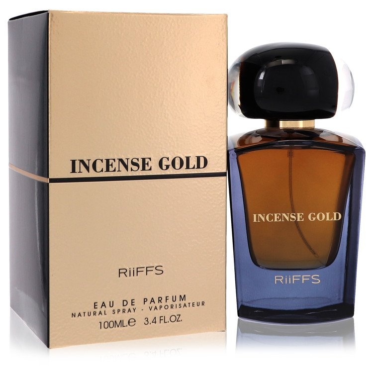 Incense Gold Perfume By Riiffs Eau De Parfum Spray (Unisex) - 3.4 Oz Eau De Parfum Spray