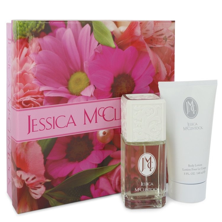 Jessica Mc Clintock Perfume By Jessica Mcclintock Gift Set - 3.4 Oz Eau De Parfum Spray + 5 Oz Body Lotion
