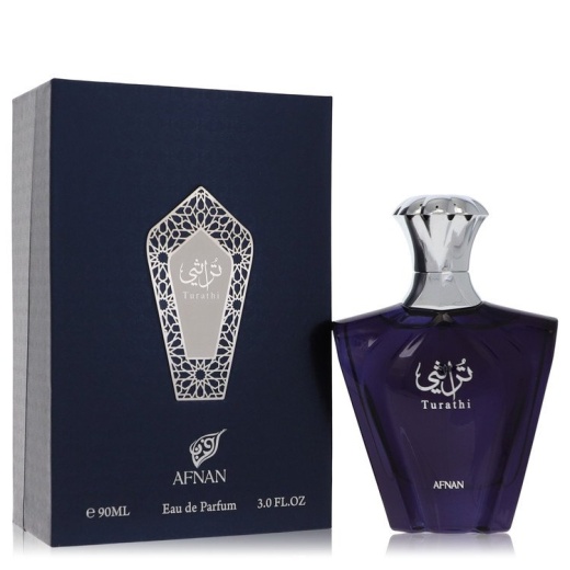 Afnan Turathi Blue Cologne Eau De Parfum Spray - 3 Oz