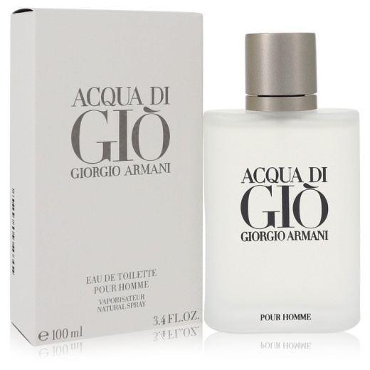 Acqua Di Gio Cologne by Giorgio Armani Eau De Toilette Spray 3.3 Oz
