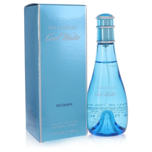 Cool Water Perfume By Davidoff Eau De Toilette Spray - 3.4 Oz