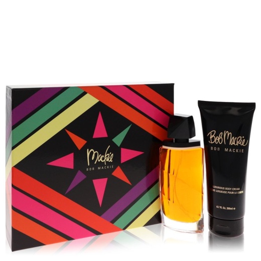 Mackie Perfume By Bob Mackie Gift Set - 3.4 Oz Eau De Toilette Spray + 6.8 Oz Body Cream
