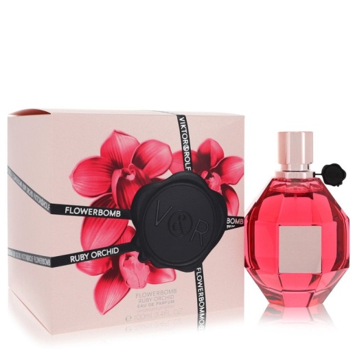 Flowerbomb Ruby Orchid Perfume By Viktor & Rolf Eau De Parfum Spray - 3.4 Oz