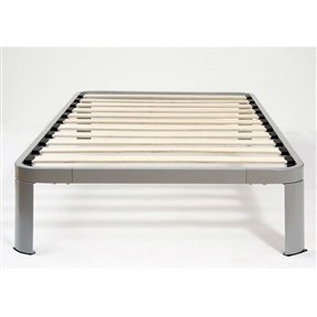 Twin Size Luna Metal Platform Bed Frame With Wood Slats