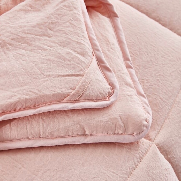 Twin Size Pink 3 Piece Microfiber Reversible Comforter Set