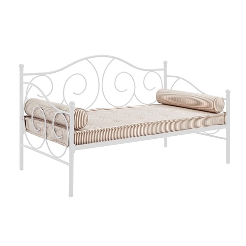 Twin Size White Metal Day Bed Frame 400 Lb Weight Limit
