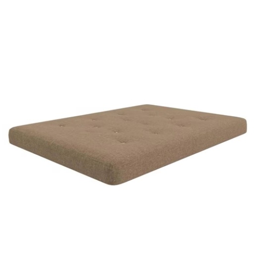 Full Size 6-Inch Thick Innerspring Futon Mattress In Tan
