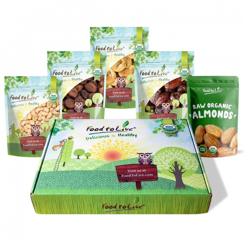 Organic Nuts And Fruits Gift Box