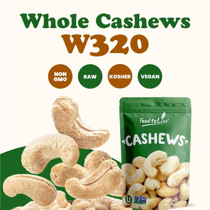 Whole Cashews W320