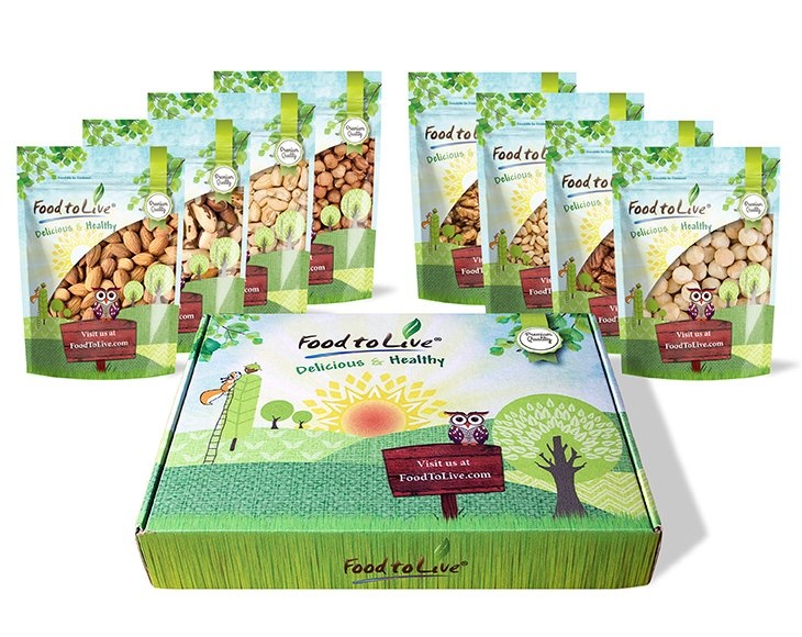 Snack Bags Of Raw Nuts Gift Box