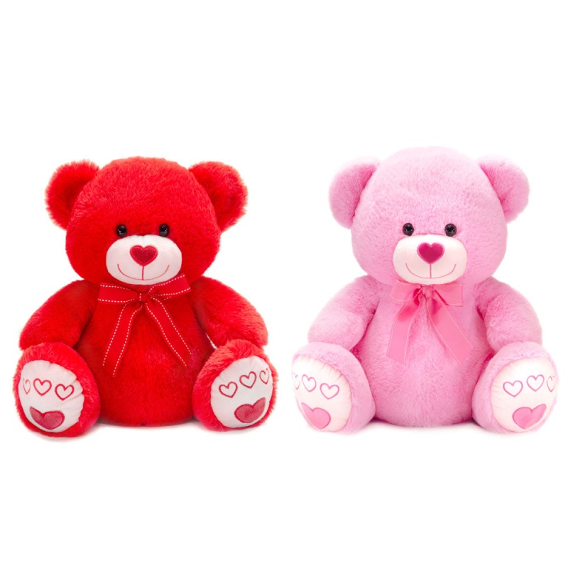 19.5" Bear With Heart Embroidery On Soles