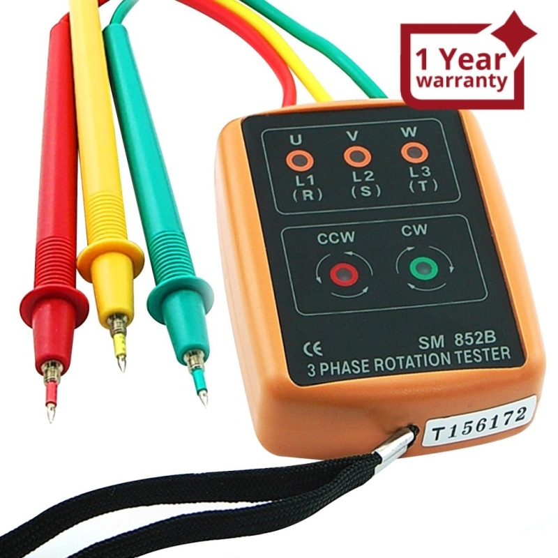 3 Phase Sequence Rotation Indicator Tester Checker - Buy Online