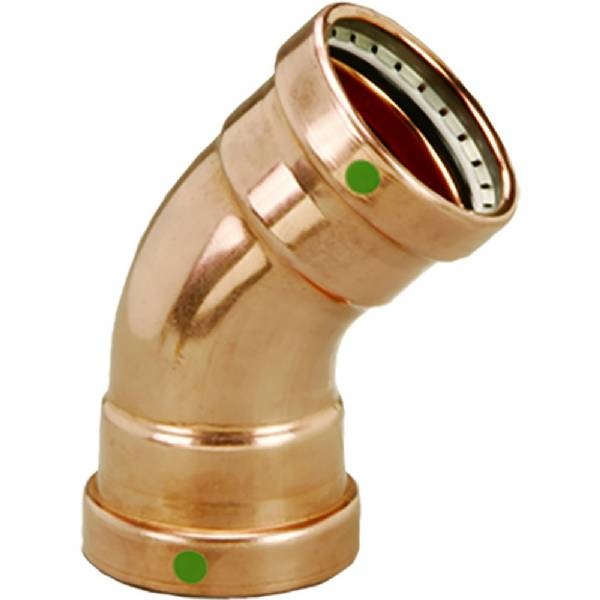 Viega Propress Xl 2-1/2Inch - 45,Deg- Copper Elbow - Double Press Co