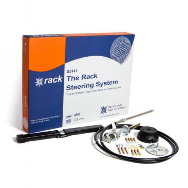 Seastar Steering Kit Back Mount Rack Sing