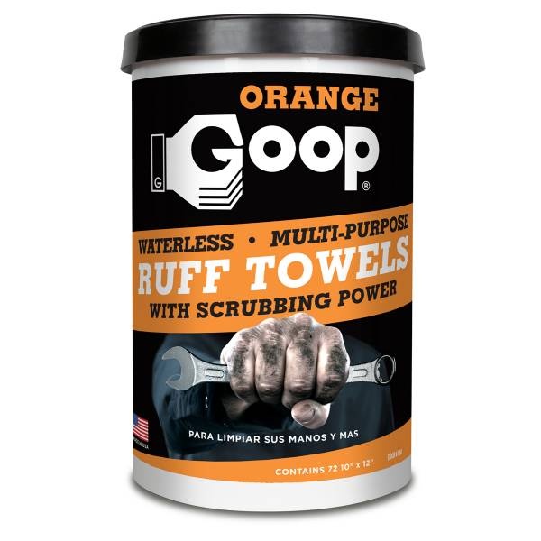 Goop 72Ct Orange Ruff Towels