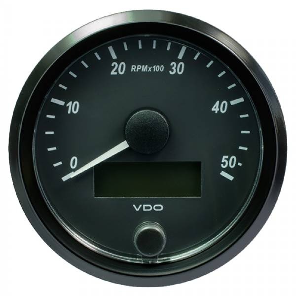 Vdo Singleviu 80Mm (3-1/8Inch) Tachometer - 5000 Rpm