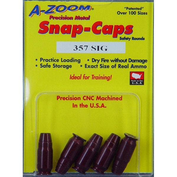 A-Zoom Azoom Snap Caps 357Sig 5/Pk