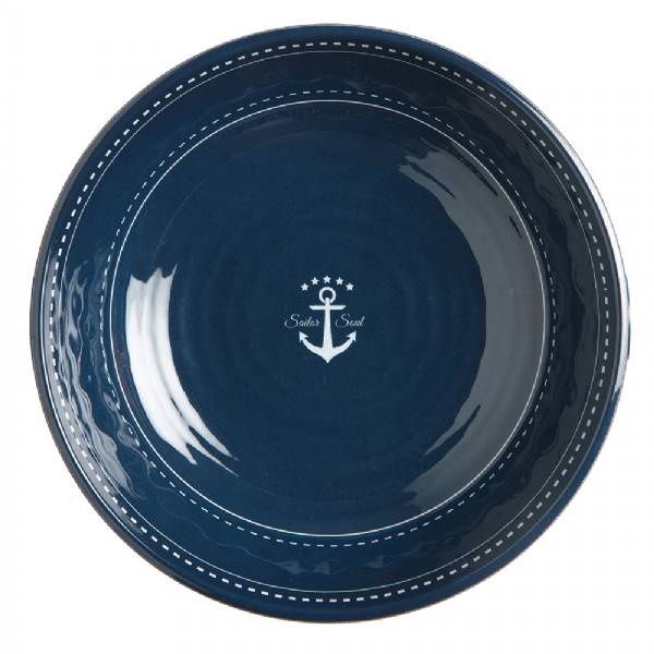 Marine Business Melamine Deep, Round Soup Plate - Sailor Soul - 8.8Inch Set Of