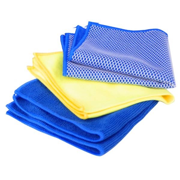 Goodyear 3 Pcs Microfiber Cleaning Cloth Set