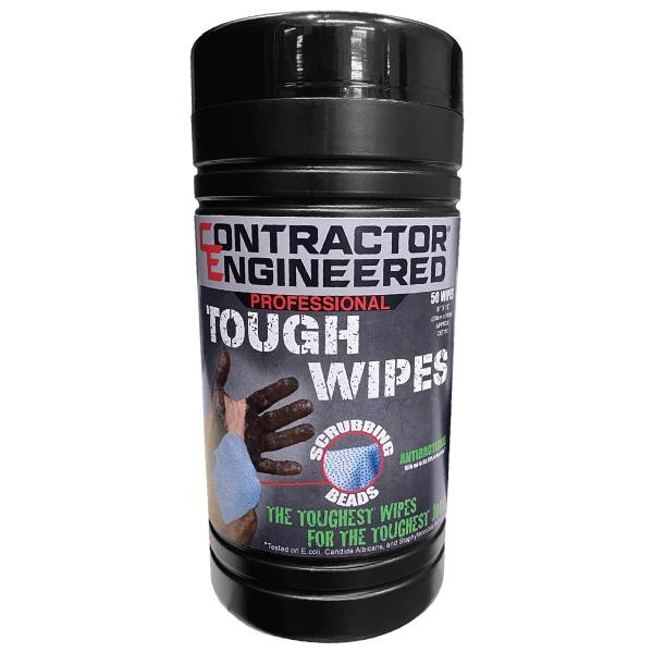Ce Tools Antibacterial Tough Wipes With Scrubbing