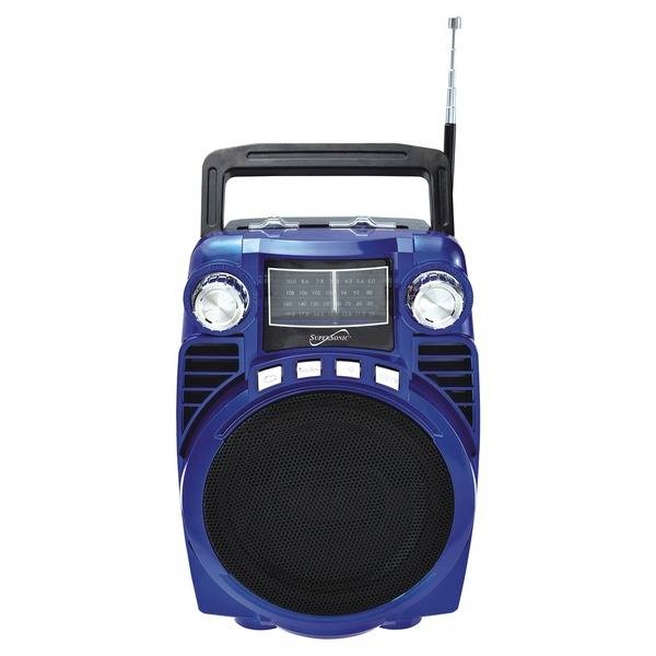 Supersonic Bluetooth 4 Band Radio (Blue)