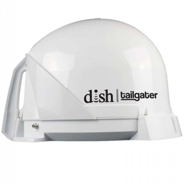 King Tailgater Sat Tv Antenna, Dish, White