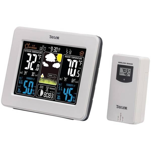 Taylor Digital Deluxe Color Weather Forecaster
