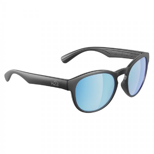 H2optix Caladesi Sunglasses Matt Gun Metal, Grey Blue Flash Mirror Len