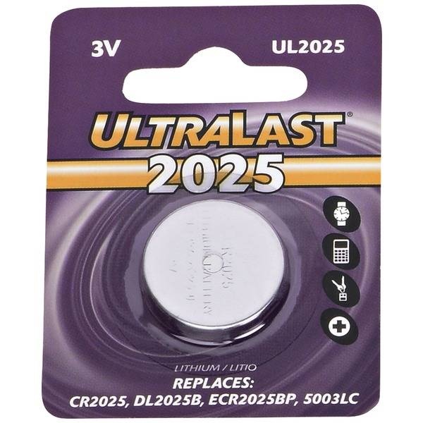Ultralast Cr2025 Lithium Coin Cell Battery