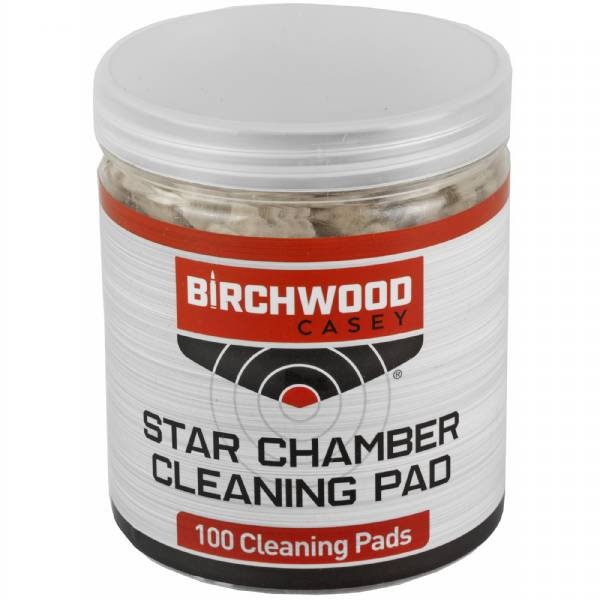 Birchwood Casey B/C Star Chamber Cleaning Pads 100Pk
