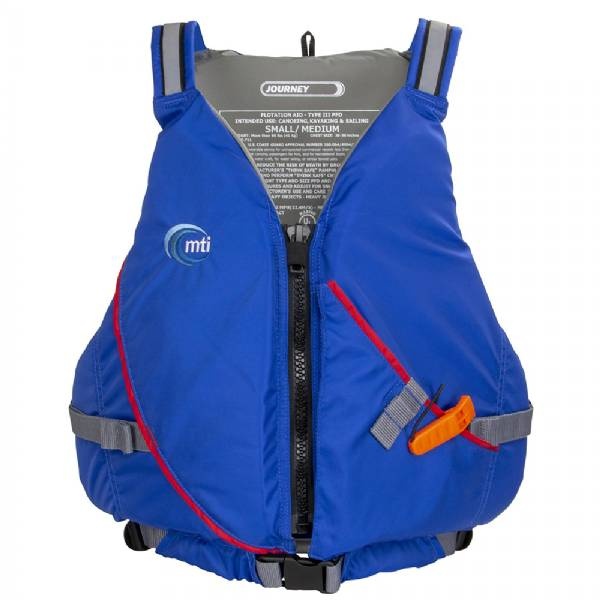 Mti Journey Life Jacket W/Pocket - Blue - X-Large/Xx-Large