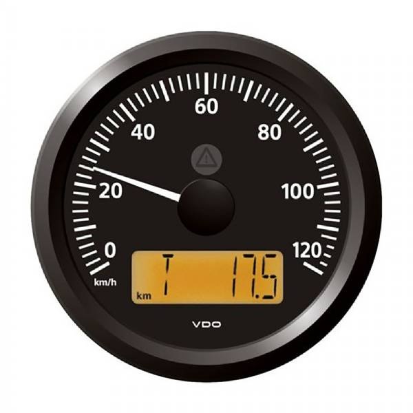 Vdo Marine 3-3/8Inch (85 Mm) Viewline Speedometer - 0 To 120 Kmh -
