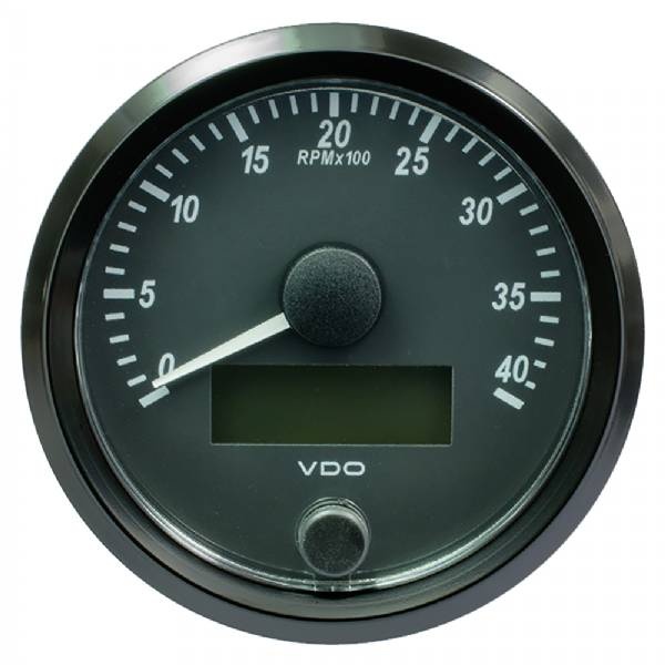 Vdo Singleviu 80Mm (3-1/8Inch) Tachometer - 4,000 Rpm