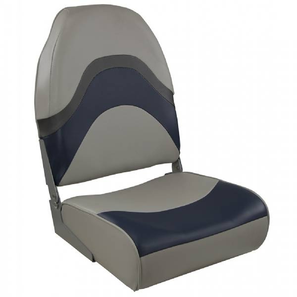 Springfield Marine Springfield Premium Wave Folding Seat Gray/Blue W/