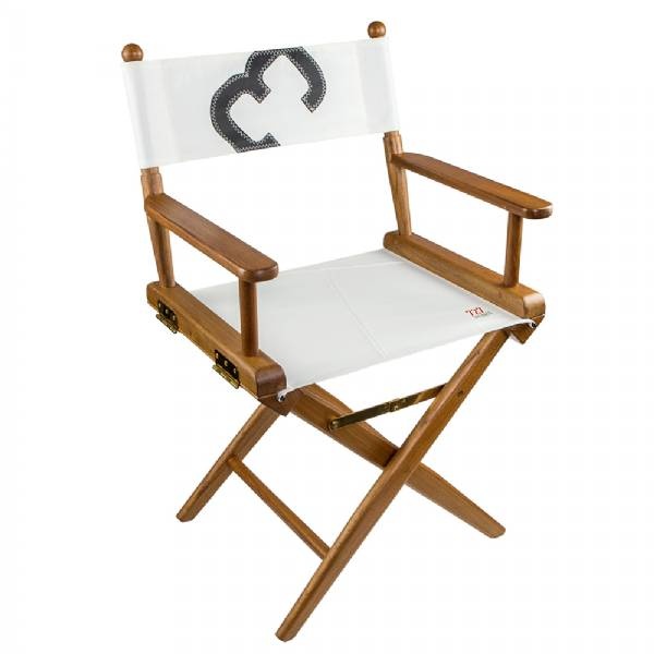 Whitecap Director Fts Chair W/Sail Cloth Seating - Teak