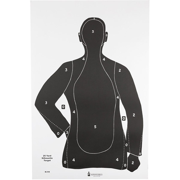Action Targets Action Tgt B 21E Blk 100Pk