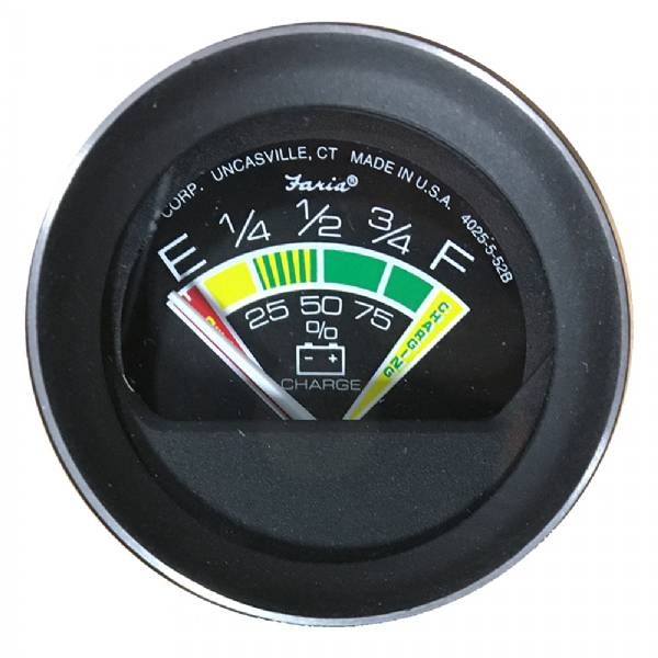Faria Coral 2Inch Battery Condition Indicator Gauge
